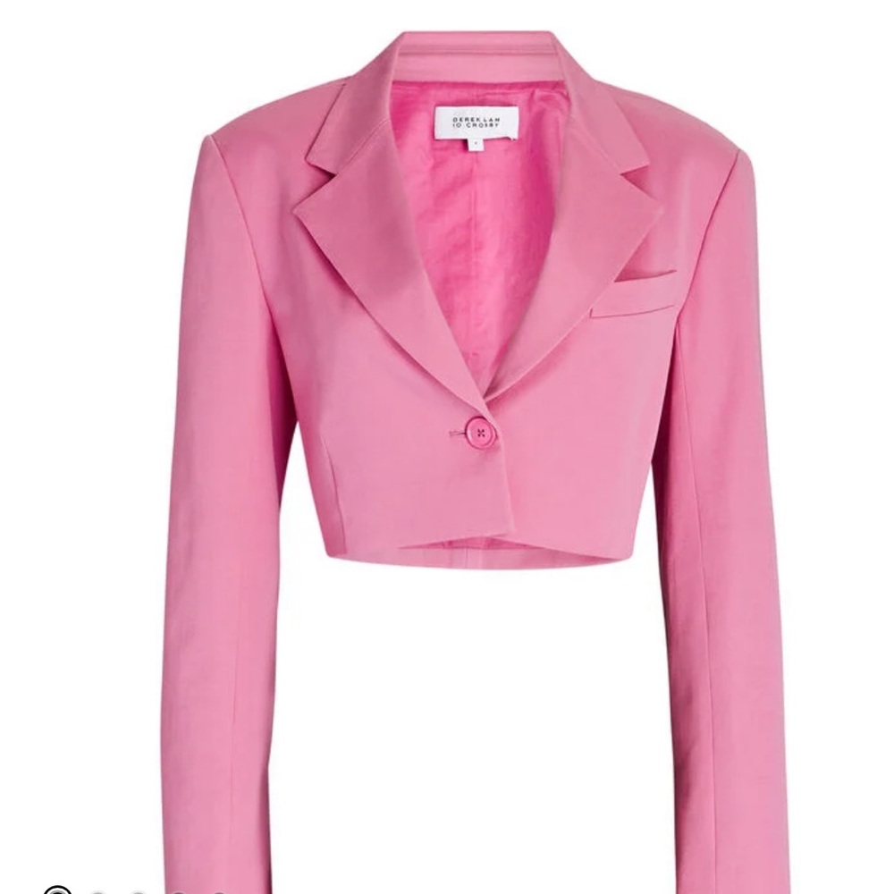 Derek Lam 10 Crosby Courtney Cropped Blazer in Pink size 0